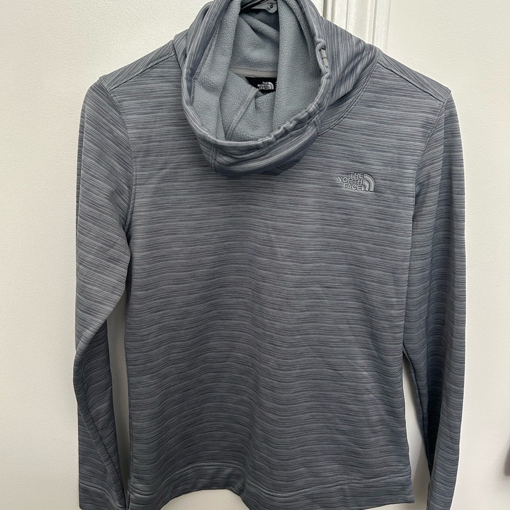 The North Face Gray Cowl Neck Fleece Pullover